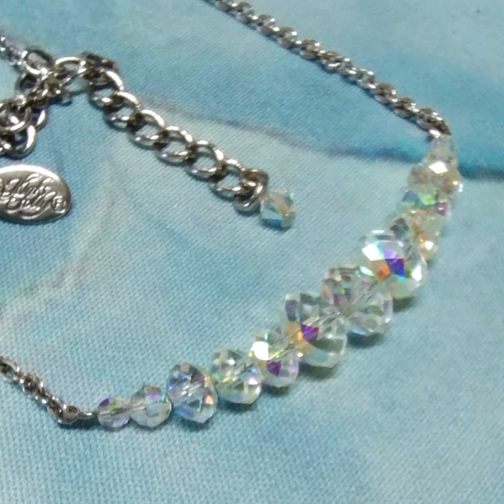 Kirk's Folly Iridescent Crystal Necklace